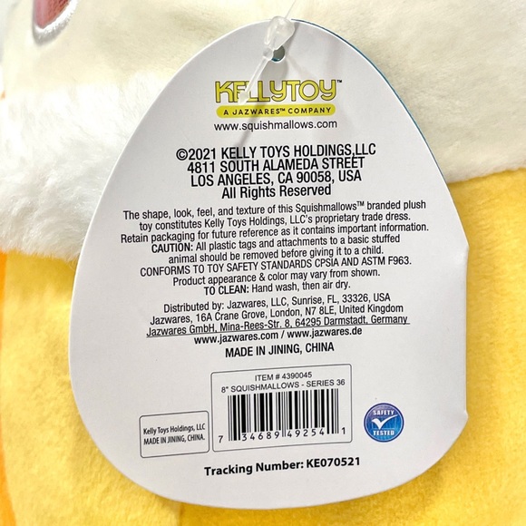 SQUISHMALLOWS Official Kellytoy 8” Brooke Polar Bear w/ Sunglasses Plush Toy NWT - Picture 5 of 7